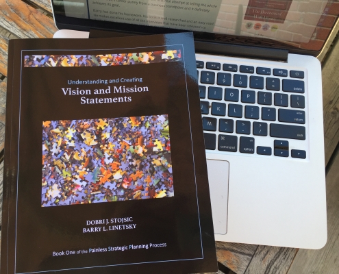 Cover of Understanding and Creating Vision and Mission Statements by Linetsky & Stojsic
