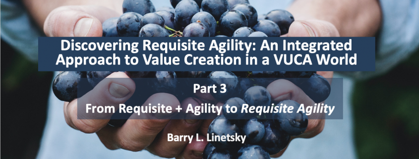 Discovering Requisite Agility: From Requisite + Agility to Requisite Agility